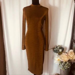 True Decadence | NWT | Rust Dress | Mock Neck | Size 10 Tall